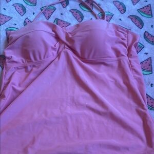 Time and Tru Coral Swim Top